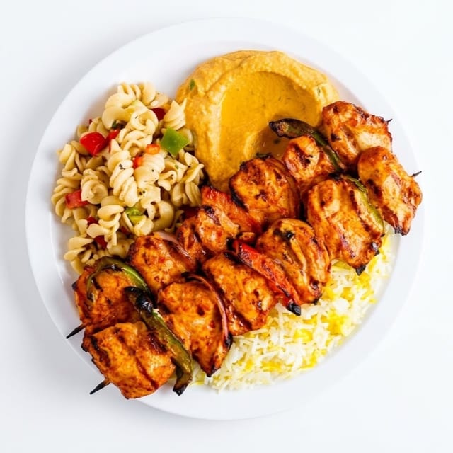 2 Chicken Kabob Plate.